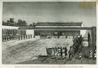 Hue (Vietnam) mahkemesinde bir duruşma, Fransız büyükelçiliğinin resepsiyonu, 14 Nisan by French School