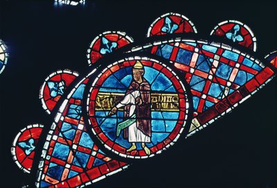 Bir peygamber, kuzey gül penceresinden detay, yaklaşık 1223 by French School