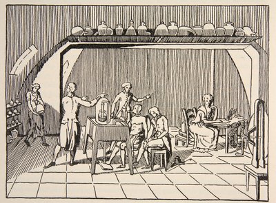 Lavoisier laboratuvarında bir solunum deneyi, Boris Mestchersky