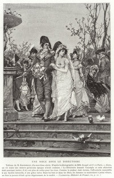 Rehber altında bir düğün, Fransız Devrimi, 1795-1799 by French School