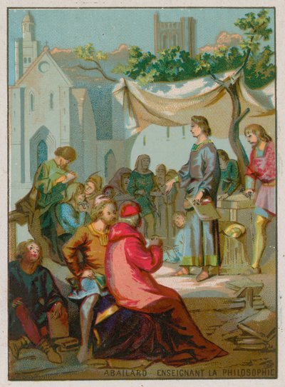 Abelard felsefe öğretiyor by French School
