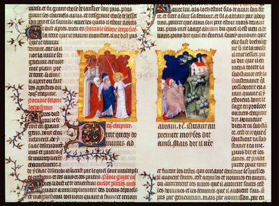 Abraham ve Sarah, The Bible of Jean de Sy, c.1355