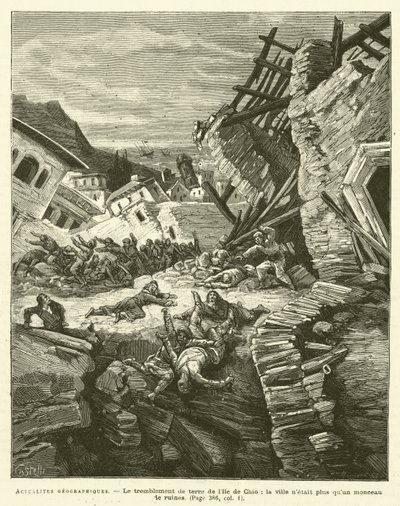 Coğrafi Haber (gravür) by French School