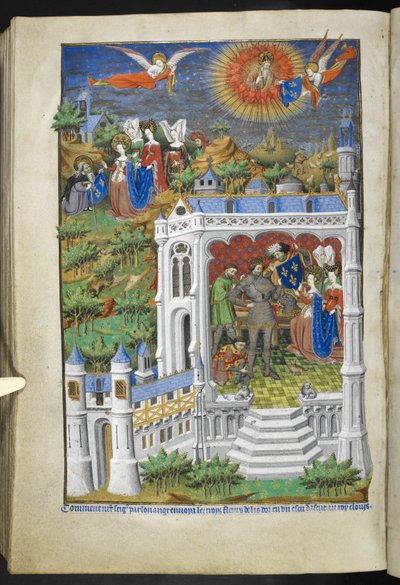 Ms 18850 f.288v, Legend of the Fleurs de Lys, Book of Hours