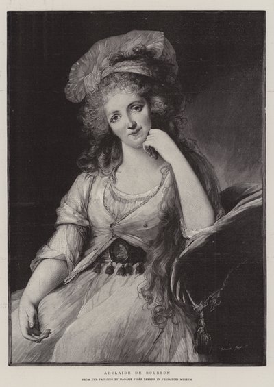 Adelaide de Bourbon (gravür) by French School