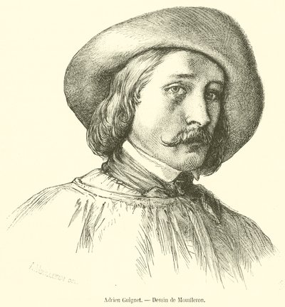 Adrien Guignet (gravür) by French School
