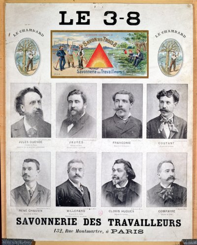 3x8 marka sabun reklamı, 19. yüzyıl sonu by French School