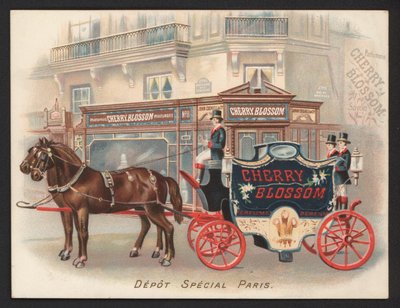 Cherry Blossom parfümü (chromolitho) için reklam by French School