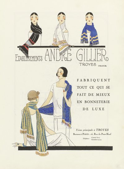 Etablissements Andre Gillier reklamı, 1920