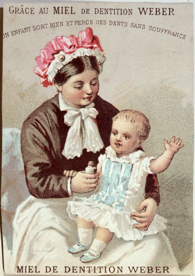 Weber diş çıkarma jeli için reklam, c.1880-90 by French School
