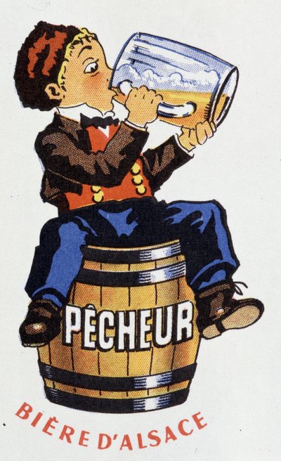 Alsace birası “” Fisherman”” reklamı. by French School
