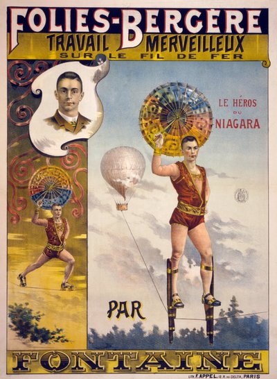 Folies-Bergère için Reklam, Fontaine