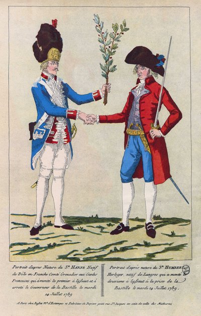 Grenadier Sieur Harne ve saatçi Sieur Humbert