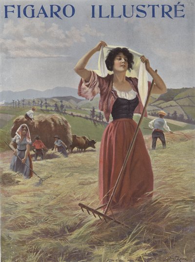 Bir alanda tarım işçileri by French School
