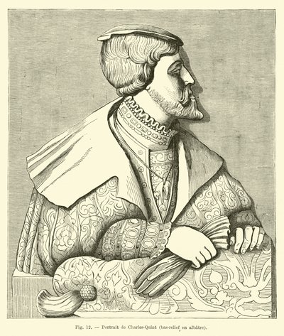 İmparator Charles V'nin kaymaktaşı kısma by French School