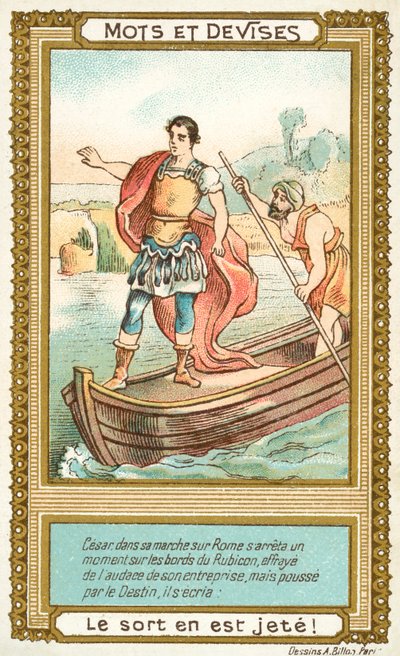Alea iacta est (Kalıp dökülür) (chromolitho) by French School