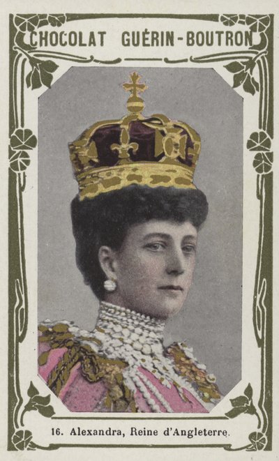 Alexandra, Reine dAngleterre (renkli fotoğraf) by French School