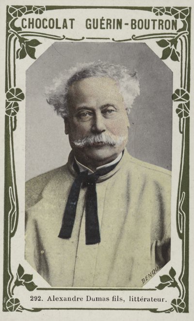 Alexandre Dumas fils, edebiyatçı (renkli fotoğraf) by French School