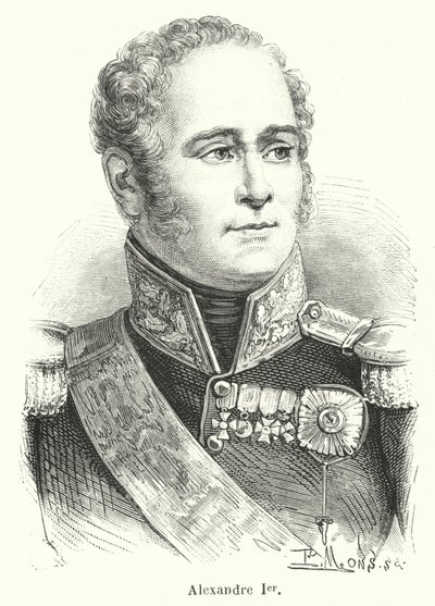 Alexandre Ier (gravür) by French School