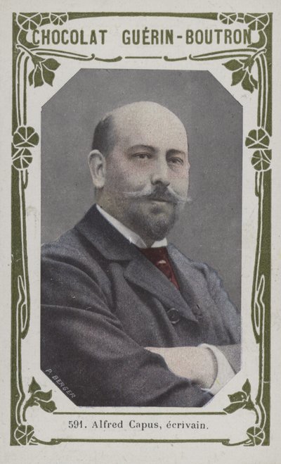 Alfred Capus, ecrivain (renkli fotoğraf) by French School
