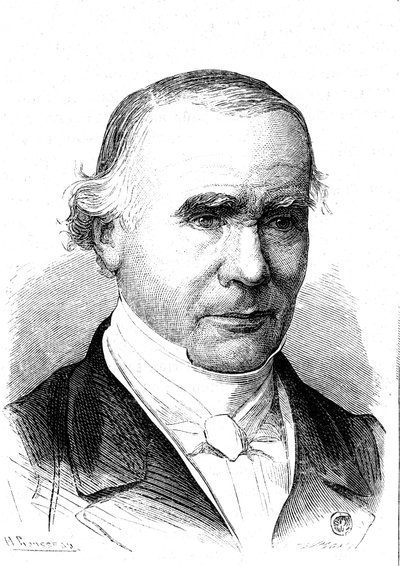 Alfred VELPEUR (1795-1867), Fransız anatomist ve cerrah, Velpeau bandının mucidi. Gravür 1867 by French School