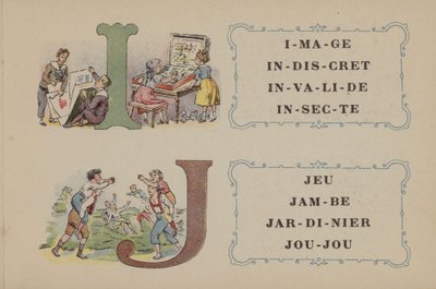 Alfabe De La Phosphatine Falières (renkli taş) by French School