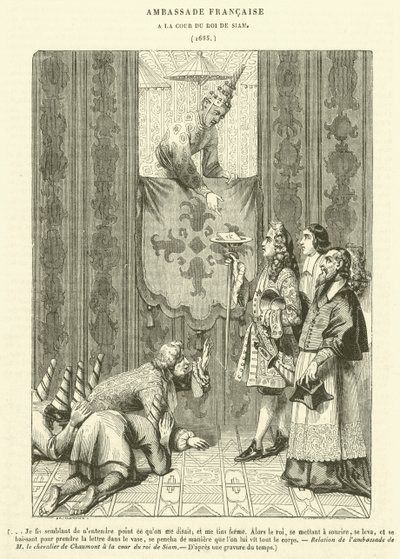 Fransız Büyükelçiliği, Siam Kralı