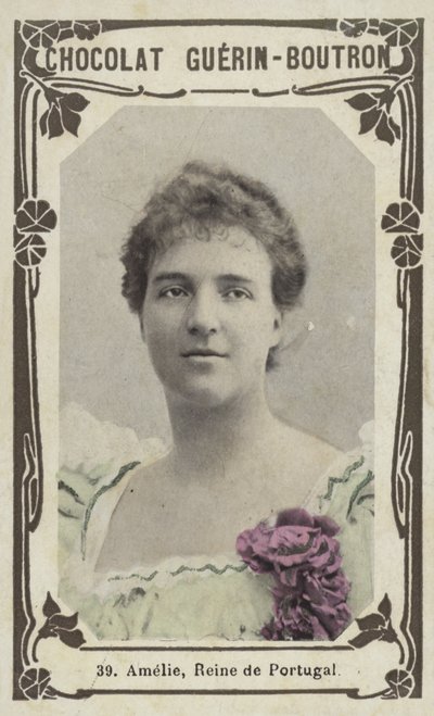 Amelie, Reine de Portekiz (renkli fotoğraf) by French School