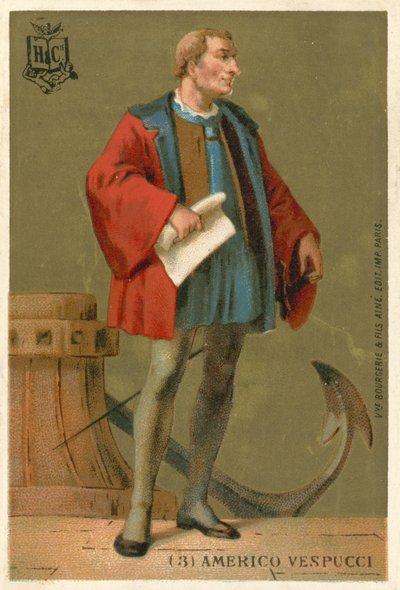 Amerigo Vespucci, İtalyan denizci by French School