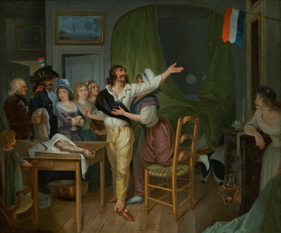 Bir Ampute'nin Vatanına Bağlılığı (tuval üzerine yağlı boya) by French School