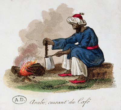 Kahve Yapan Bir Arap, 19. Yüzyıl Başları by French School