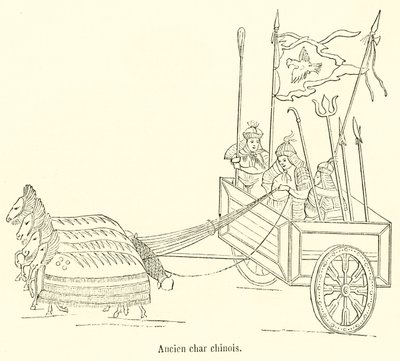 Antik Çin tankı (gravür) by French School