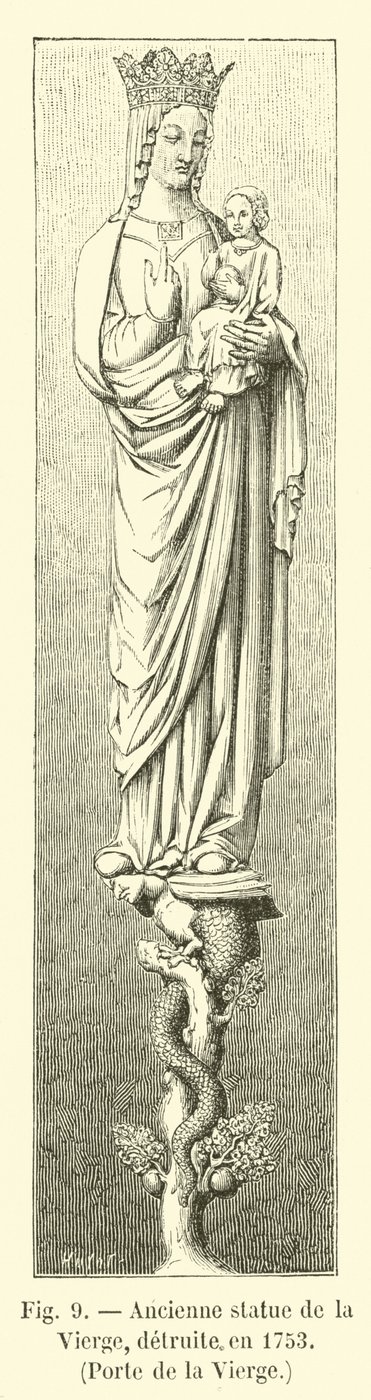Eski Bakire heykeli, 1753