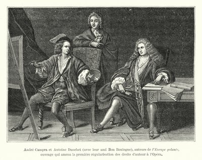 Andre Campra ve Antoine Danchet, arkadaşları Bon Boulogne ile birlikte, Europe galante