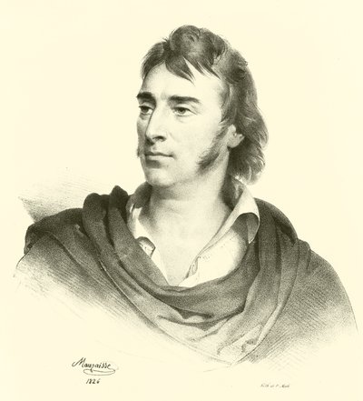 Antoine-Jean Gros, portre (gravür) by French School