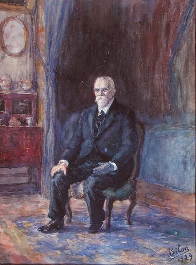 Antoine Beclere (1856-1939) 1929 (tuval üzerine yağlı boya) by French School