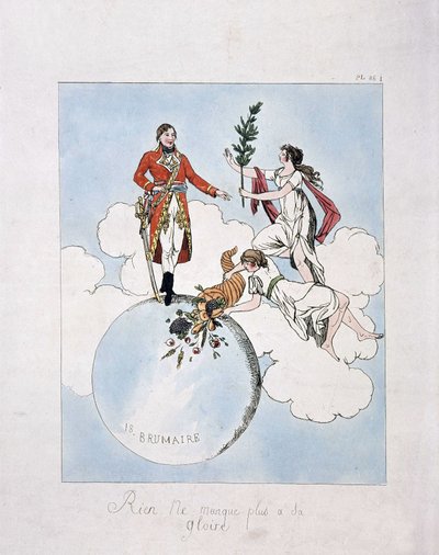 18 brumaire yıl VIII (9.11.1799) darbesi sırasında Napolyon-Bonaparte