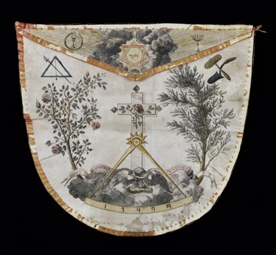 Rose-Croix Tarikatı Ustasının Önlüğü (deri) by French School