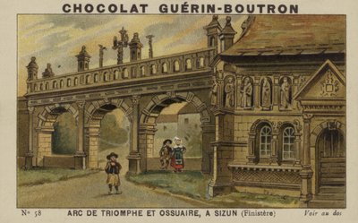 Arc de Triomphe ve Ossuary, Sizun, Finistere