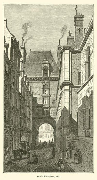 Arcade Saint-Jean, 1830 by French School
