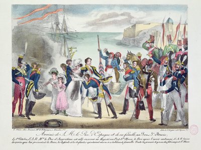 Majesteleri Ferdinand VII ve ailesinin Porte Sainte Marie
