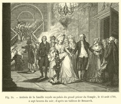 Kraliyet ailesinin 13 Ağustos 1792