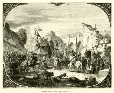 Artaxerxes en Judee (gravür) by French School