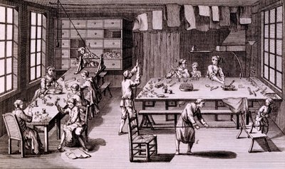 Yapay Çiçek Dükkanı, Ansiklopediden bir örnek veya Denis Diderot