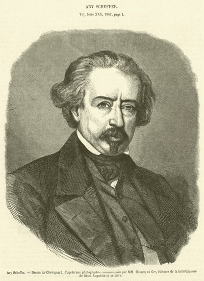 Ary Scheffer (gravür) by French School
