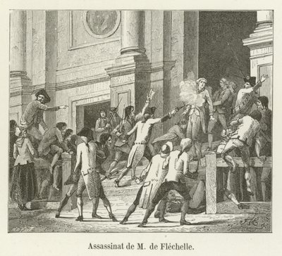 M. de Flechelle suikastı by French School
