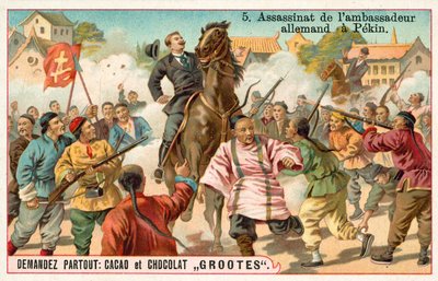 Alman elçisinin Pekin, Boxer Rebellion, Çin