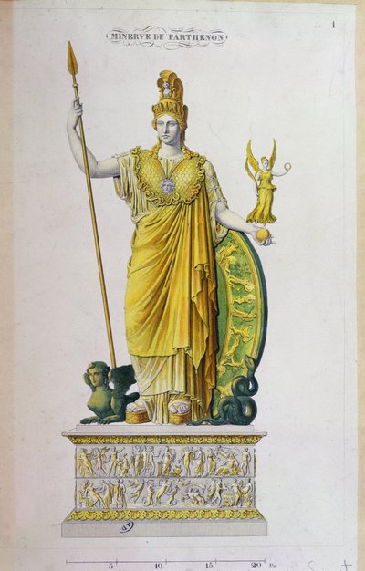 Athena Parthenos, Parthenon
