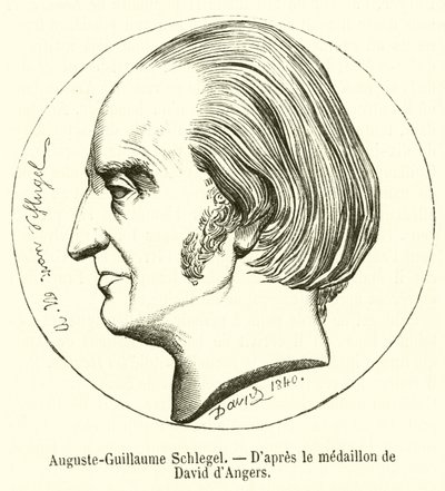 Auguste-Guillaume Schlegel (gravür) by French School