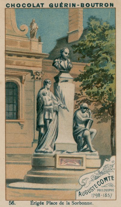 Auguste Comte, Filozof, 1798-1857, Erigee Place de la Sorbonne by French School